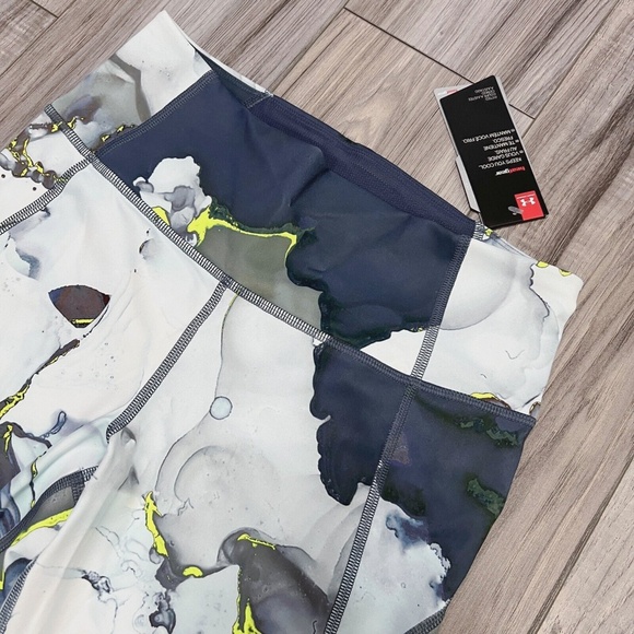 Under Armour Women HeatGear Training Crop Tight 1320551-497 Blue Ink NWT Size M - Picture 3 of 12